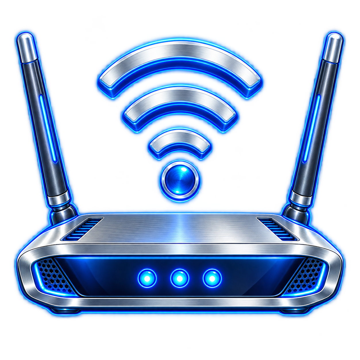 Wireless router representing network connectivity troubleshooting